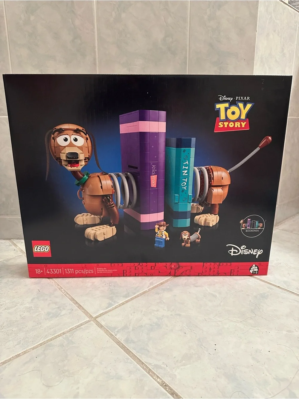 Sealed Lego Disney Pixar Toy Story Slinky Dog Bookends Set 43301